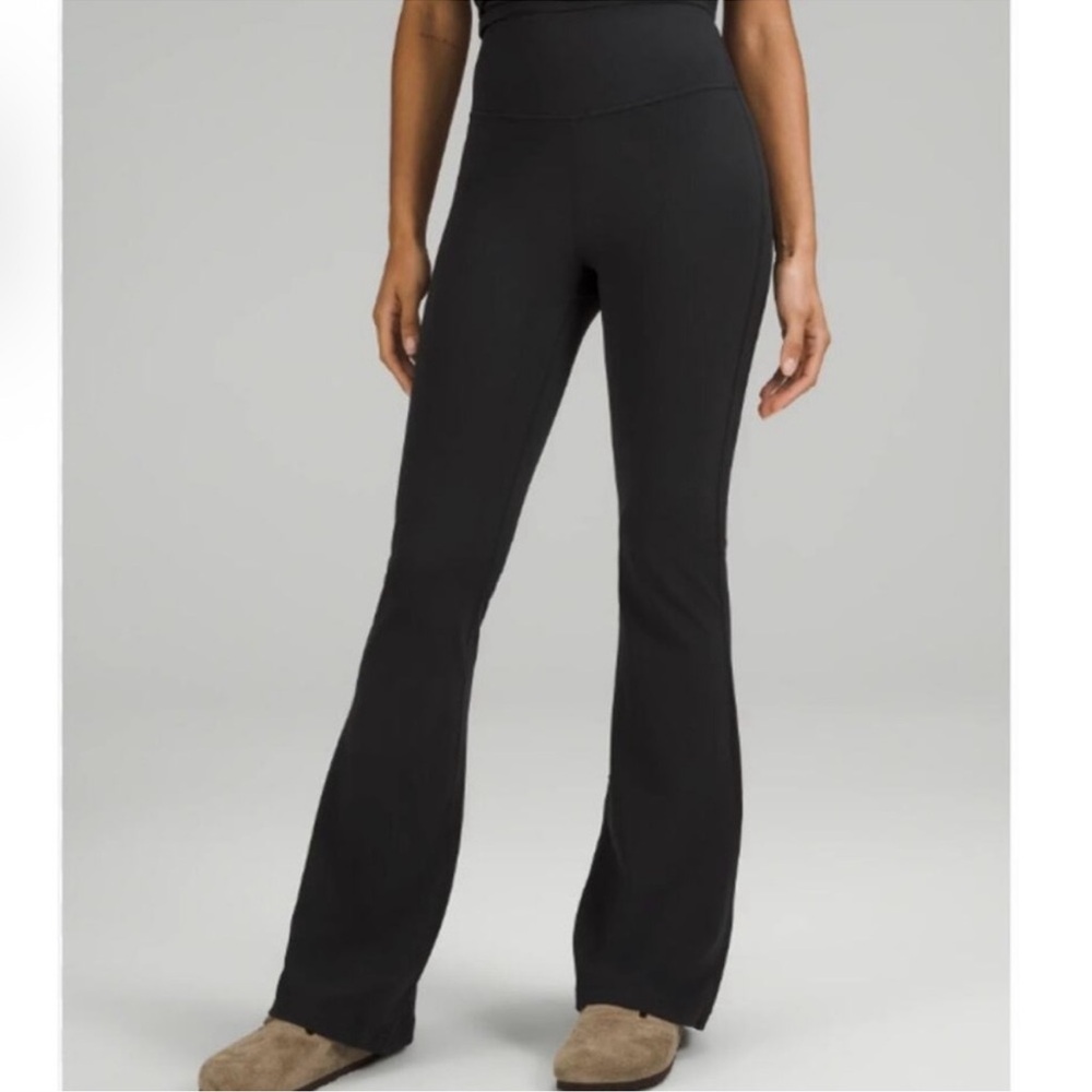 Lululemon Groove Pant Flare Super High-Rise *Nulu Black Pants Size 4 32”